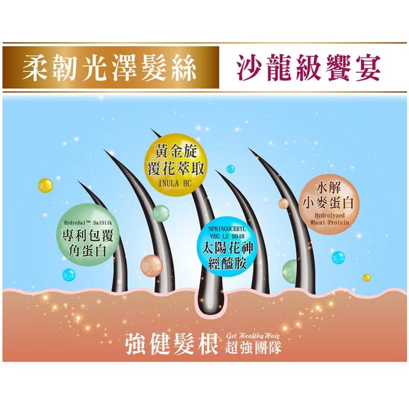 馥郁玫瑰田 角蛋白靓盈護色香水髮膜