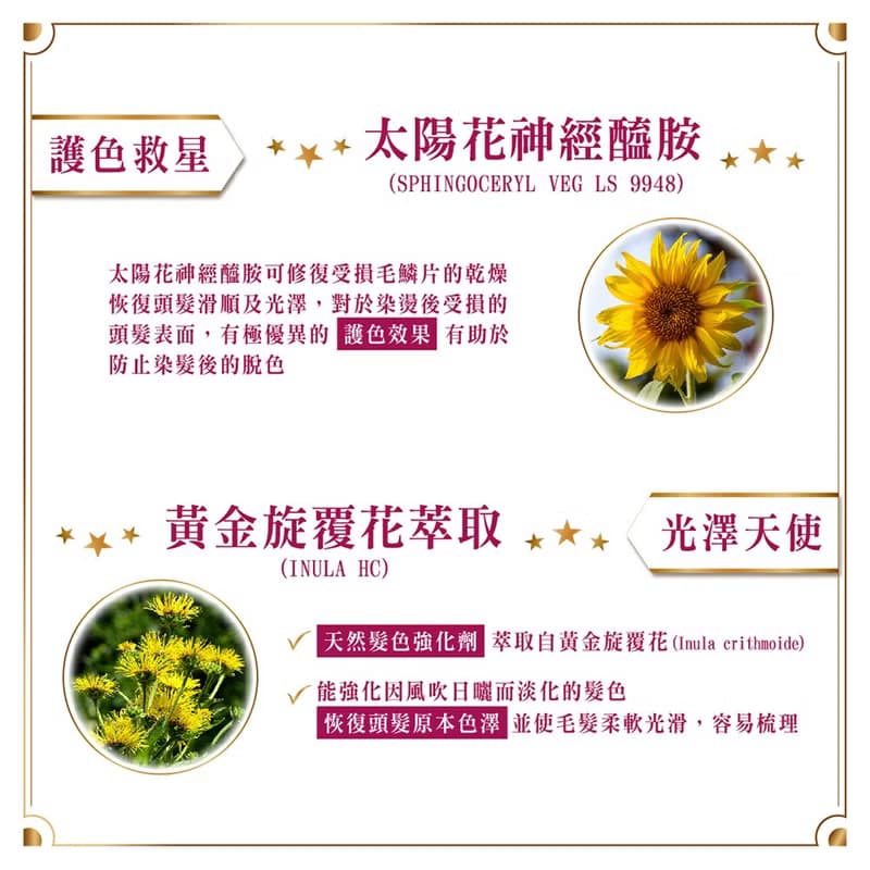 馥郁玫瑰田 角蛋白靓盈護色香水髮膜