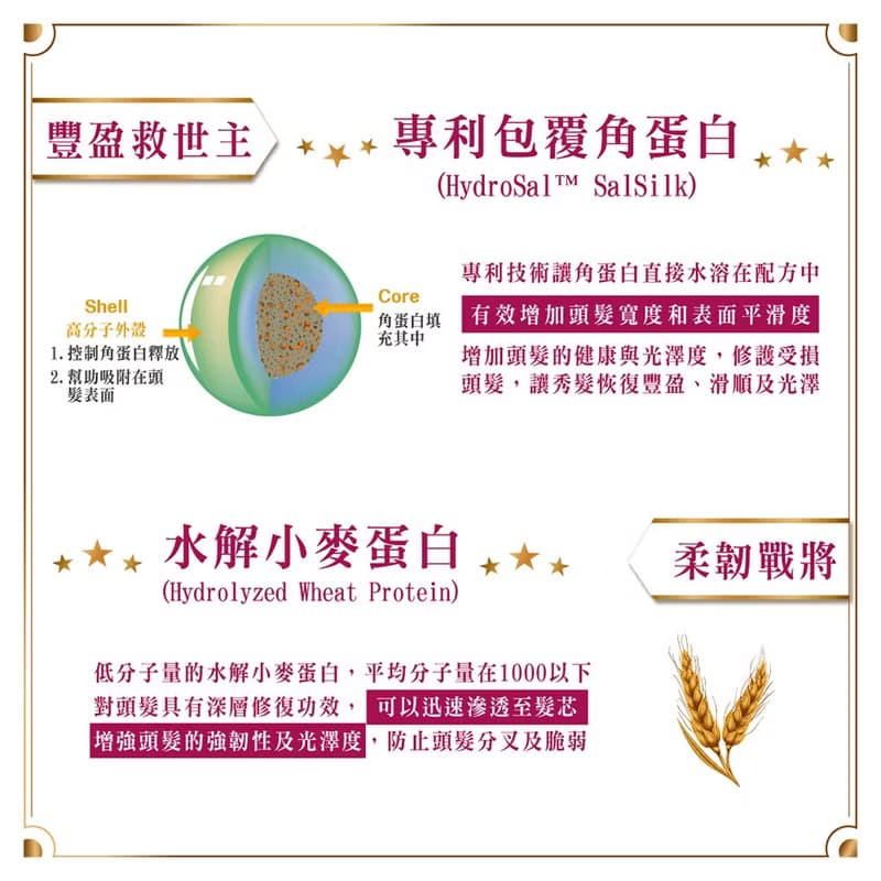 馥郁玫瑰田 角蛋白靓盈護色香水髮膜