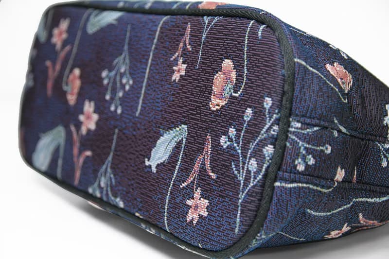 貝殼兩用包  真皮 / 布防潑水 平織緹花 浪漫曲紋和 阿曼達