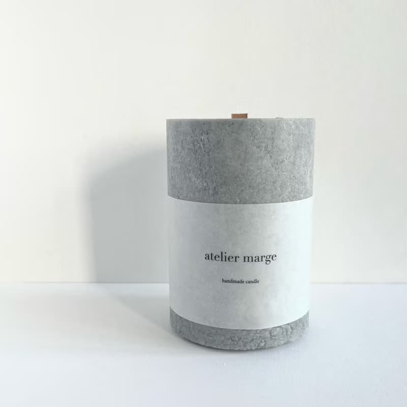 fragrance candle granité homme gris