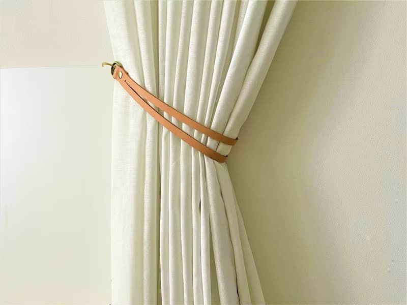 皮革窗簾綁帶//簡約主義//家居裝飾//窗簾//窗簾綁帶