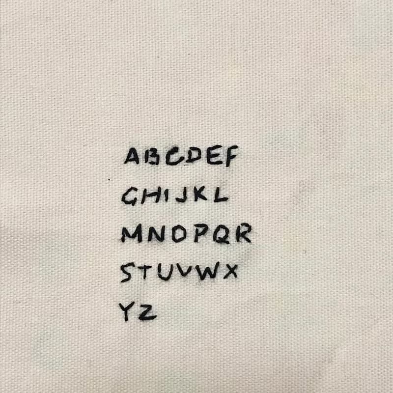 免費定制手綉字母 手工刺繡色織格子全棉手帕 - 茶叙