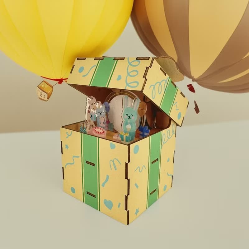 Jigzle 3D木拼圖 - 禮物音樂盒系列 | 生日禮物