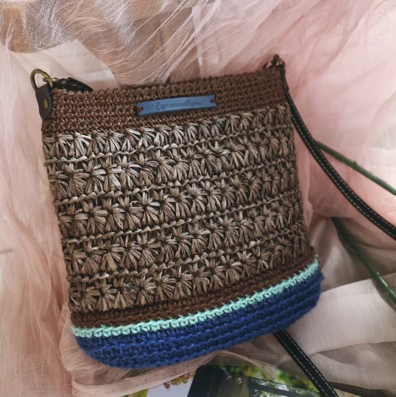 【限量現貨】Handmade手工編織/斜背包/複合媒材