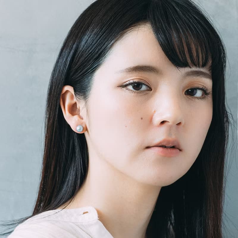 藍染珍珠純銀耳環  | 珍珠系列