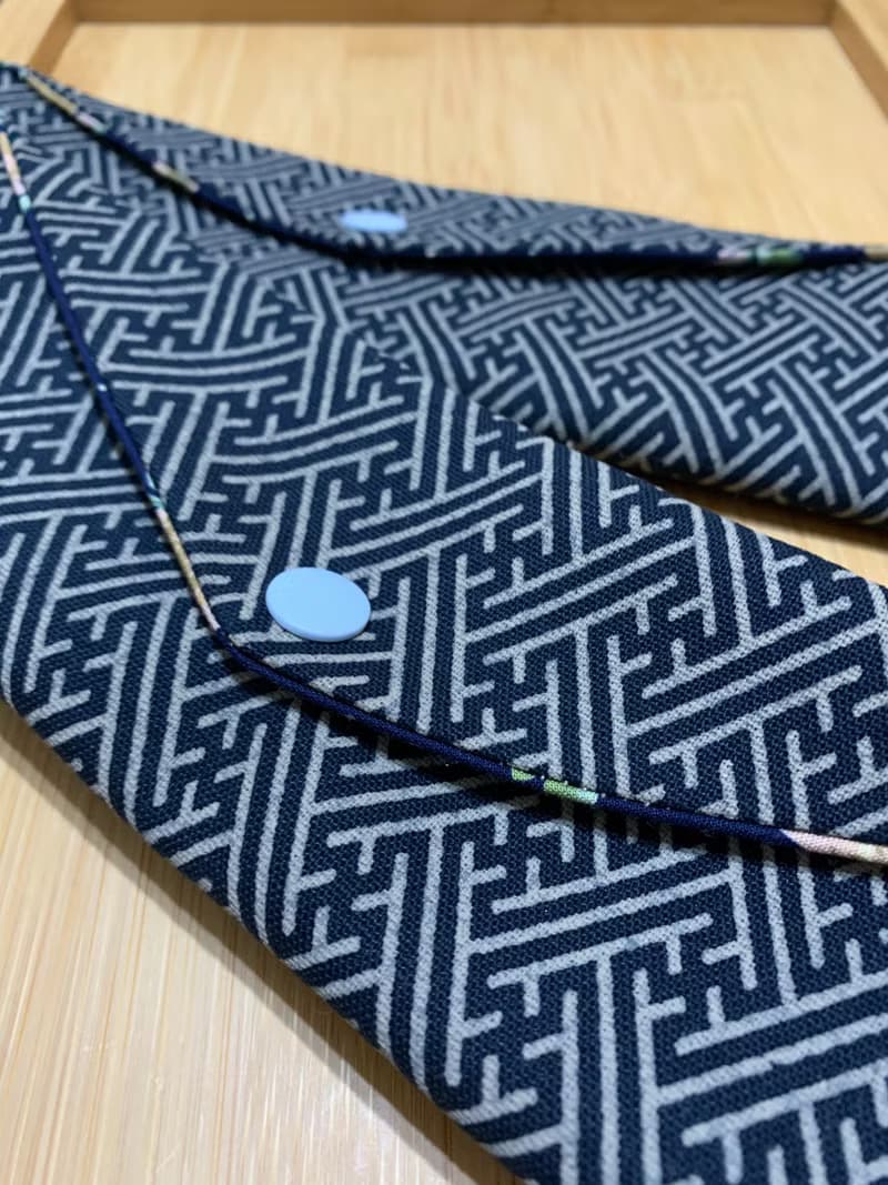 文青風環保筷袋 ~綻放 優質藍 日系 純棉 收納 手作餐具袋