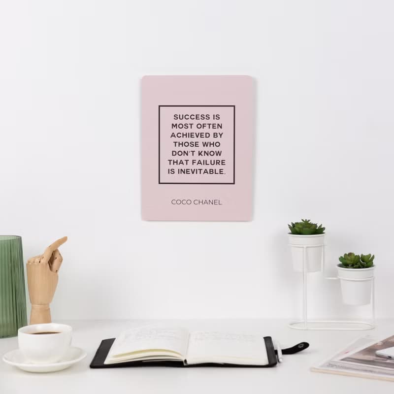 鼓舞人心的家居裝飾 報價海報印刷品 木牆裝飾辦公室 牆壁藝術