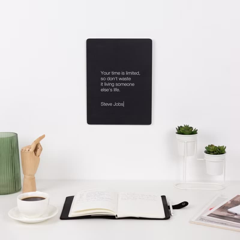 鼓舞人心的家居裝飾 報價海報印刷品 木牆裝飾辦公室 牆壁藝術