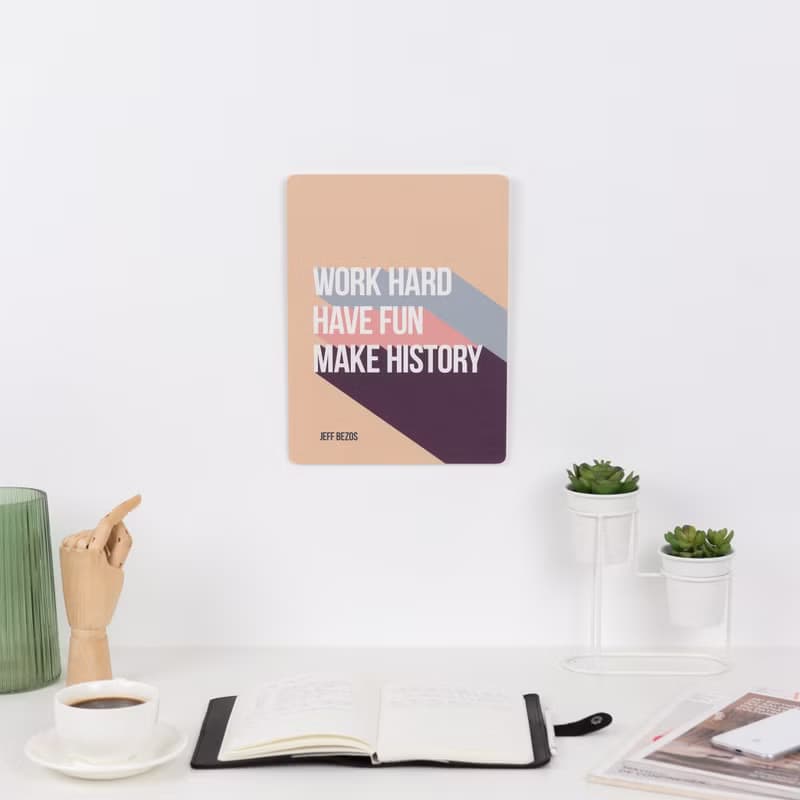 鼓舞人心的家居裝飾 報價海報印刷品 木牆裝飾辦公室 牆壁藝術