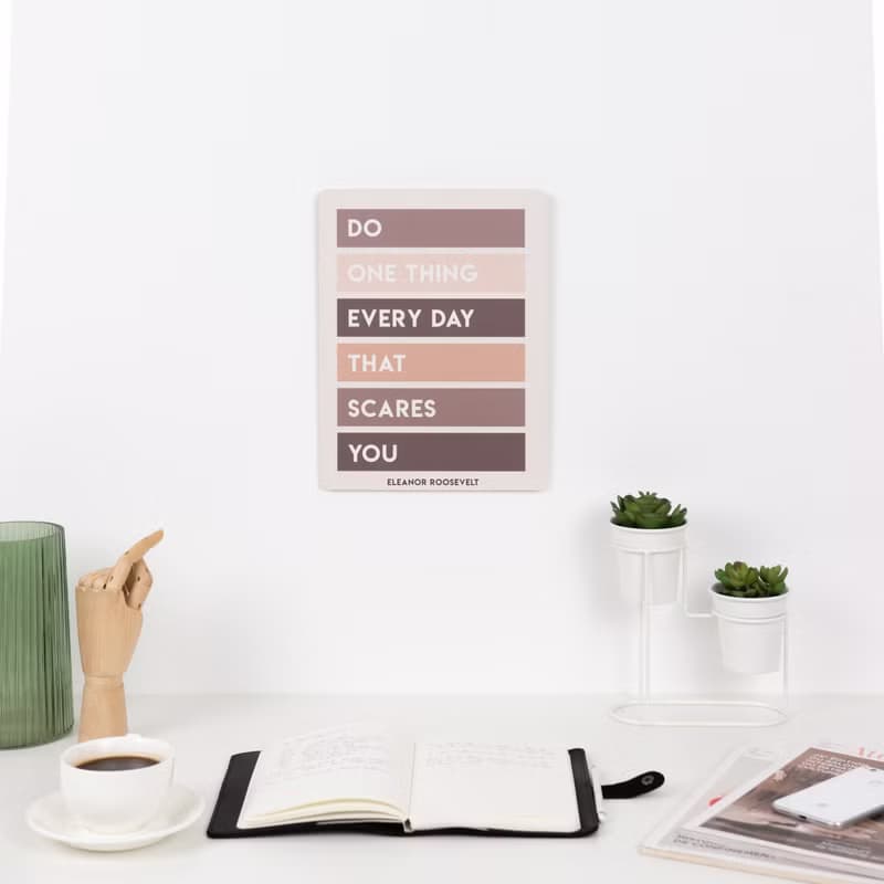 鼓舞人心的家居裝飾 報價海報印刷品 木牆裝飾辦公室 牆壁藝術