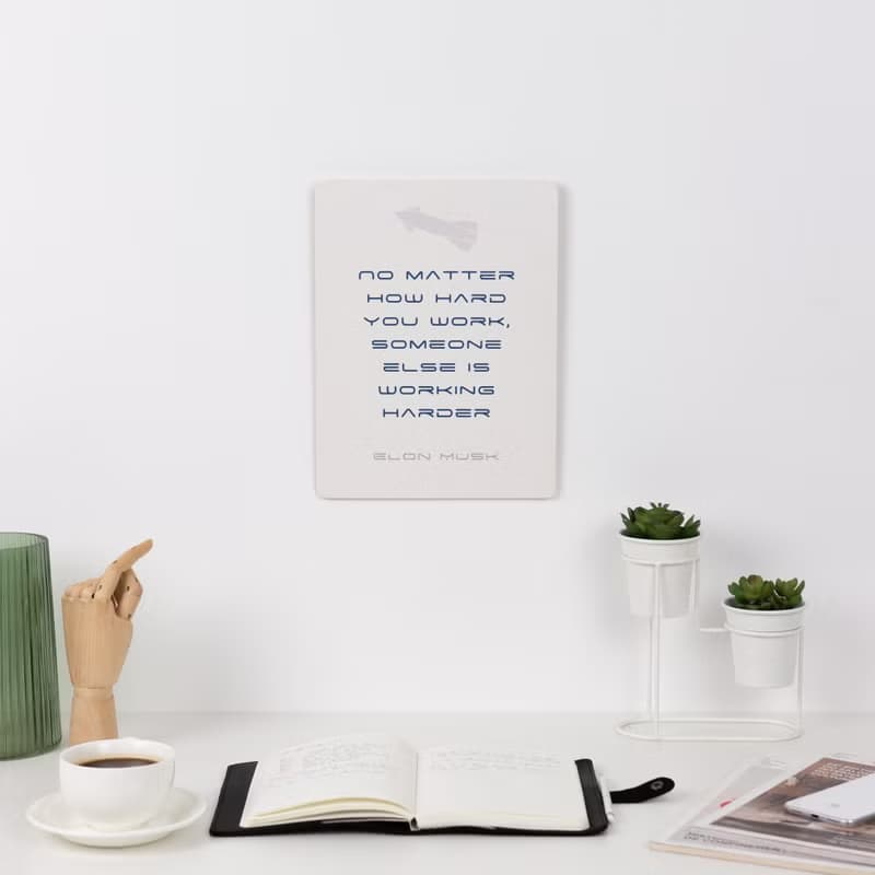 鼓舞人心的家居裝飾 報價海報印刷品 木牆裝飾辦公室 牆壁藝術