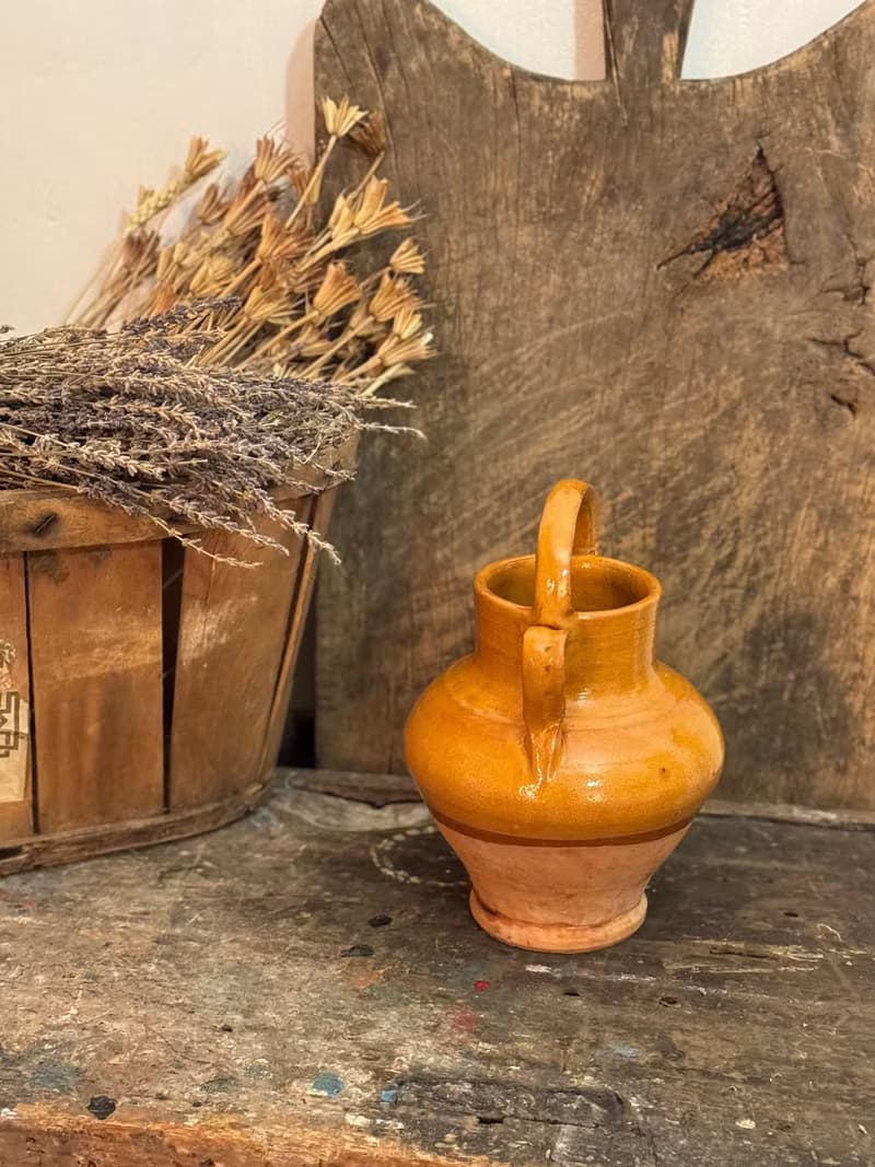 40056 -迷人十九世紀南法古董陶罐 French antique pottery jug