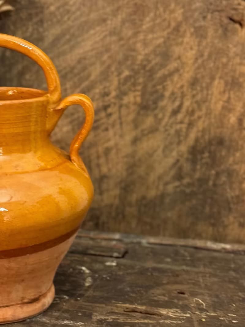 40056 -迷人十九世紀南法古董陶罐 French antique pottery jug