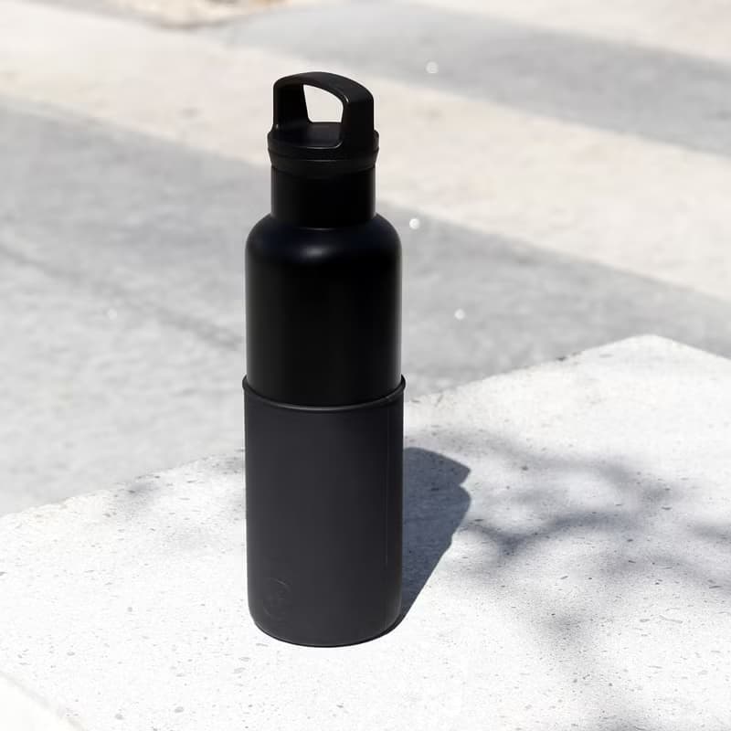 美國HYDY時尚保溫水壺 CinCin Black系列 | 午夜黑-黑瓶 - 590ml