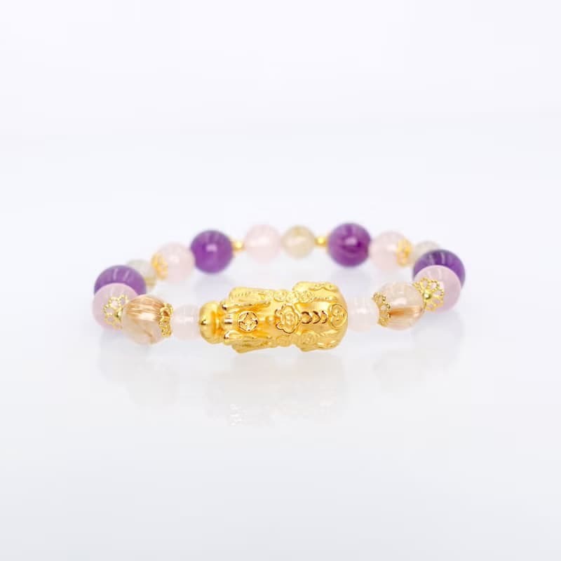 寶麗金珠寶-黃金貔貅造型手鍊