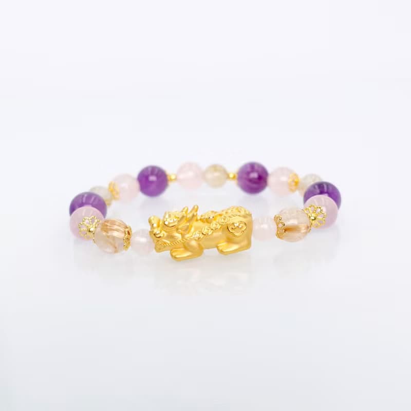 寶麗金珠寶-黃金貔貅造型手鍊