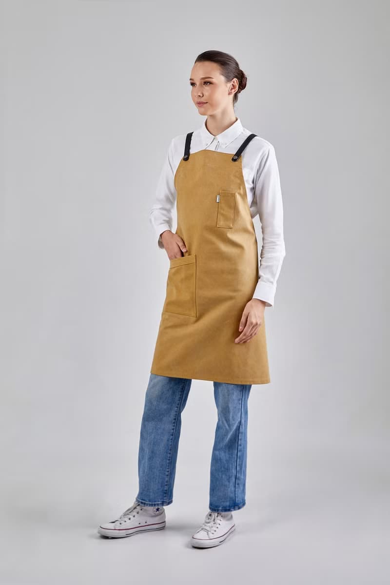 12C Cross Back Apron (Latte Brown) 工作服 圍裙