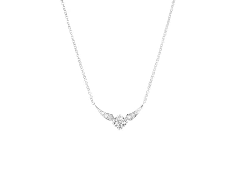 丁香花 Lilac系列 | 天然鑽石 / 18K小花項鍊 / 鎖骨鍊