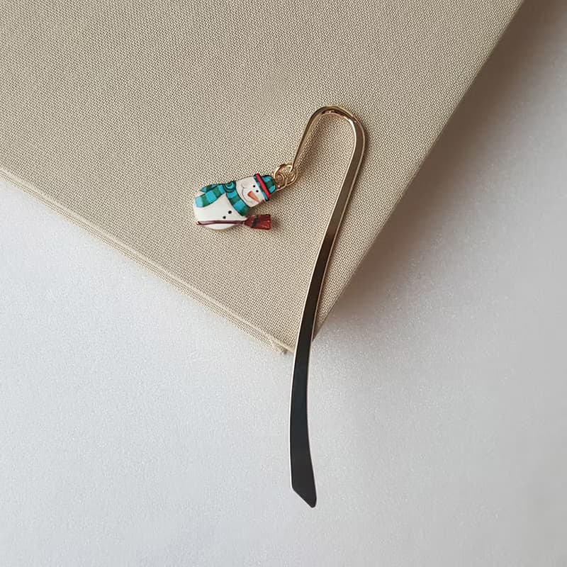 Broom snowman bookmark, snowman bookmark, snowman