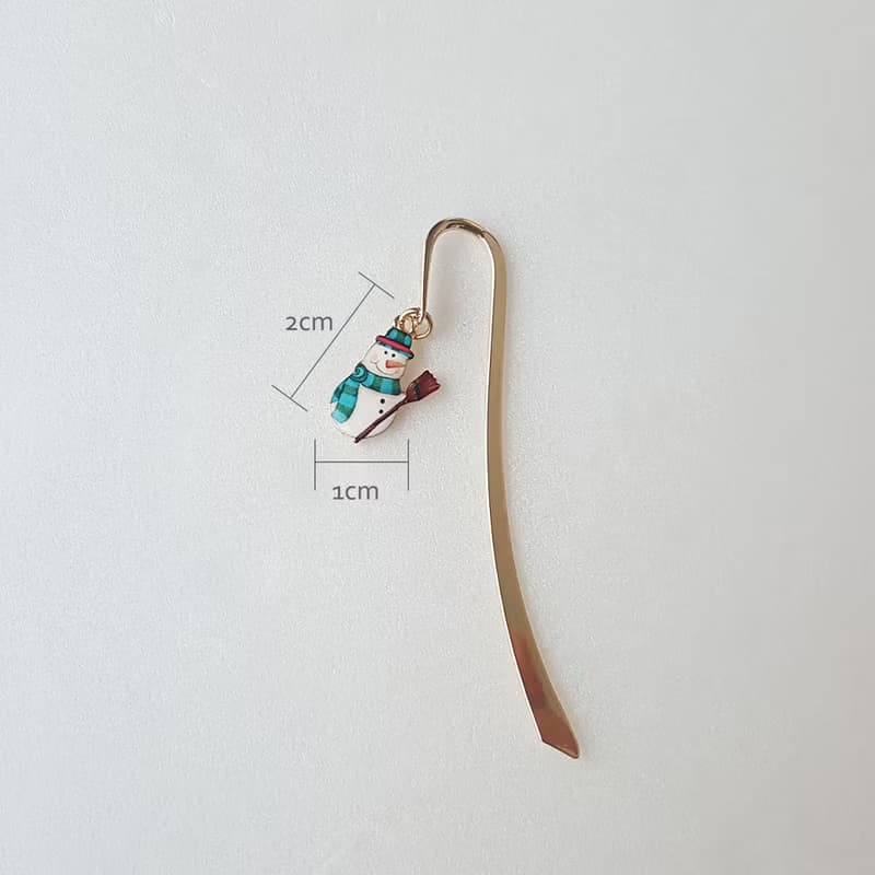 Broom snowman bookmark, snowman bookmark, snowman
