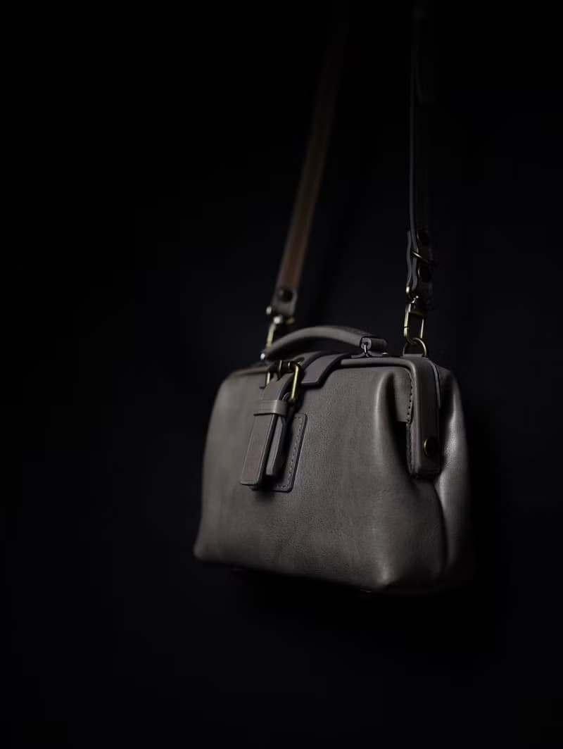 MOOS 單肩 MINI 醫生包4:3THIN SIZE 16x12x6.5CM 灰色