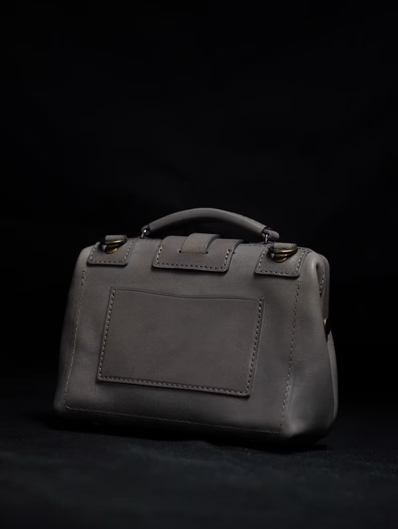 MOOS 單肩 MINI 醫生包4:3THIN SIZE 16x12x6.5CM 灰色