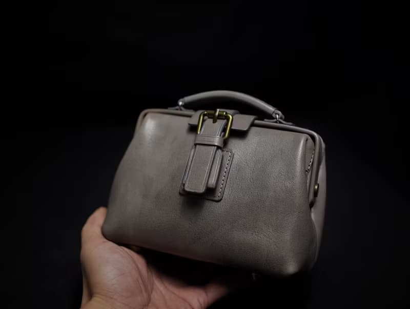 MOOS 單肩 MINI 醫生包4:3THIN SIZE 16x12x6.5CM 灰色