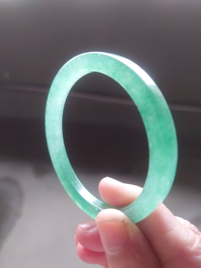 Miss feng天然石-天然綠莓晶方形鐲