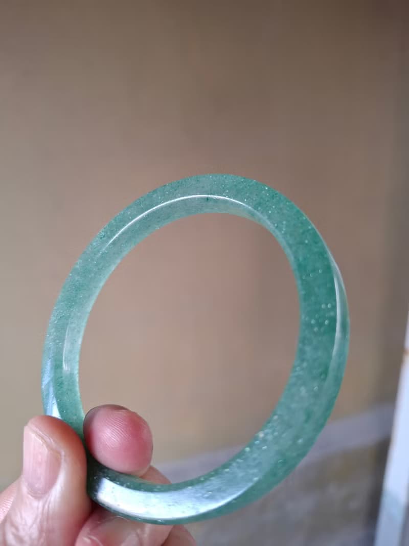 Miss feng天然石-天然綠莓晶方形鐲