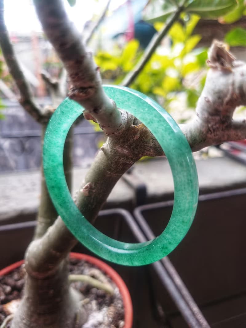 Miss feng天然石-天然綠莓晶方形鐲