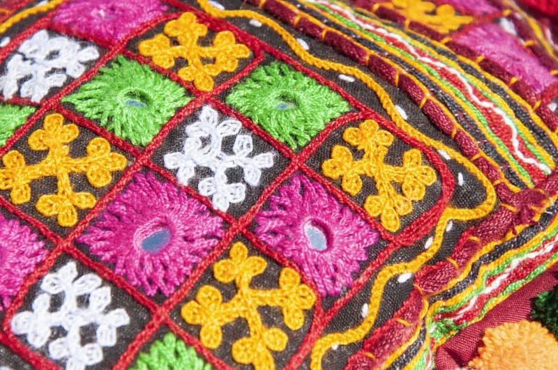 手工刺繡斜背包 民族風包 側背包 肩背包 手工包 刺繡包-沙漠鏡子