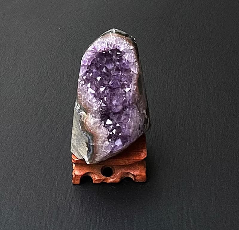 招財開運-天然原礦夢幻星光紫晶鎮 紫水晶 消磁淨化 快速出貨