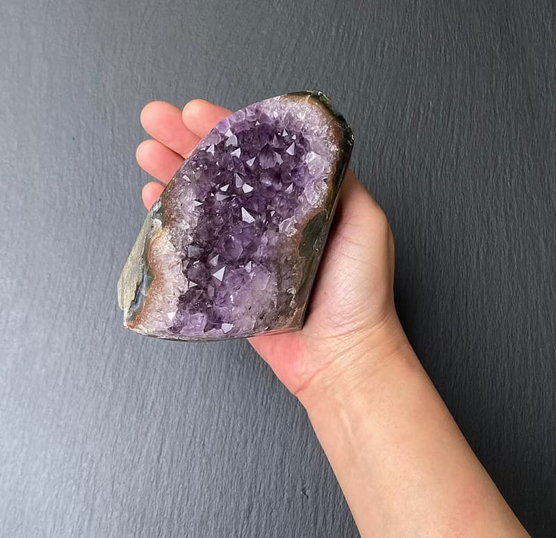 招財開運-天然原礦夢幻星光紫晶鎮 紫水晶 消磁淨化 快速出貨