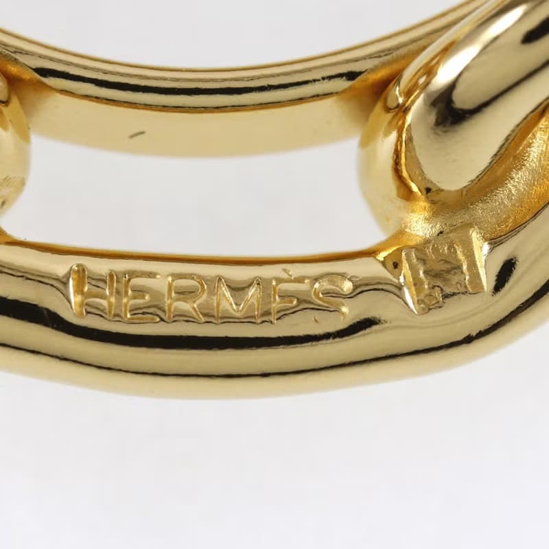 【日本直送】エルメス HERMES シェーヌダンクル スカーフリング 金メッキ ゴールド レディース【中古】