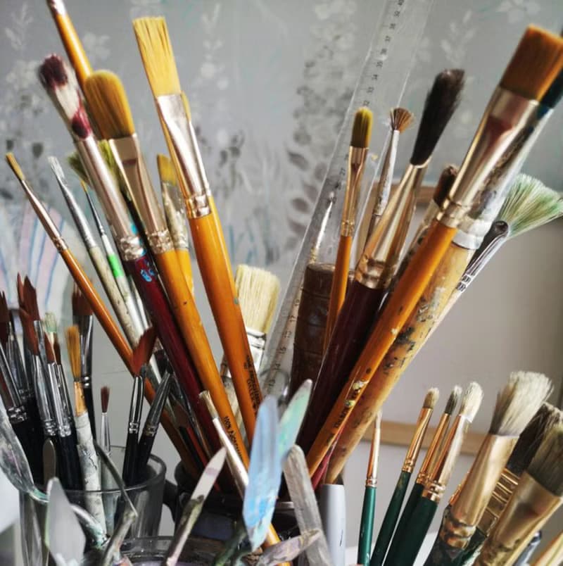 Bouquet in a Vase  Painting  Original Art  Oil Painting   Oil On Canvas 30by30sm