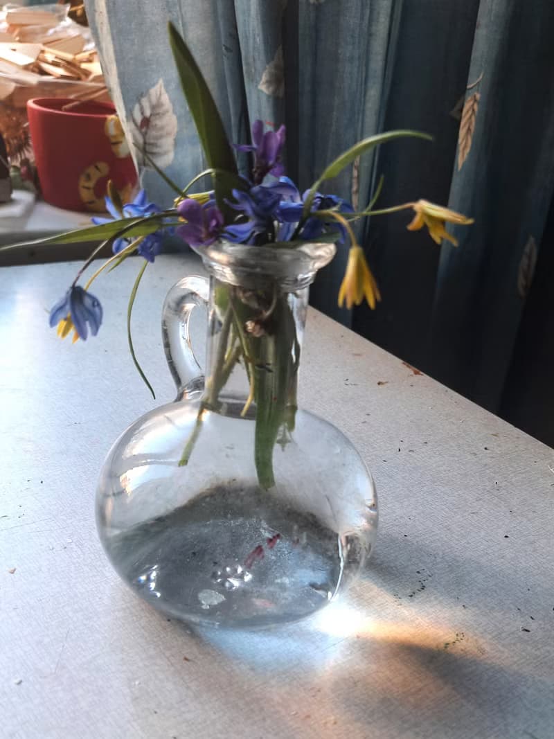 Bouquet in a Vase  Painting  Original Art  Oil Painting   Oil On Canvas 30by30sm