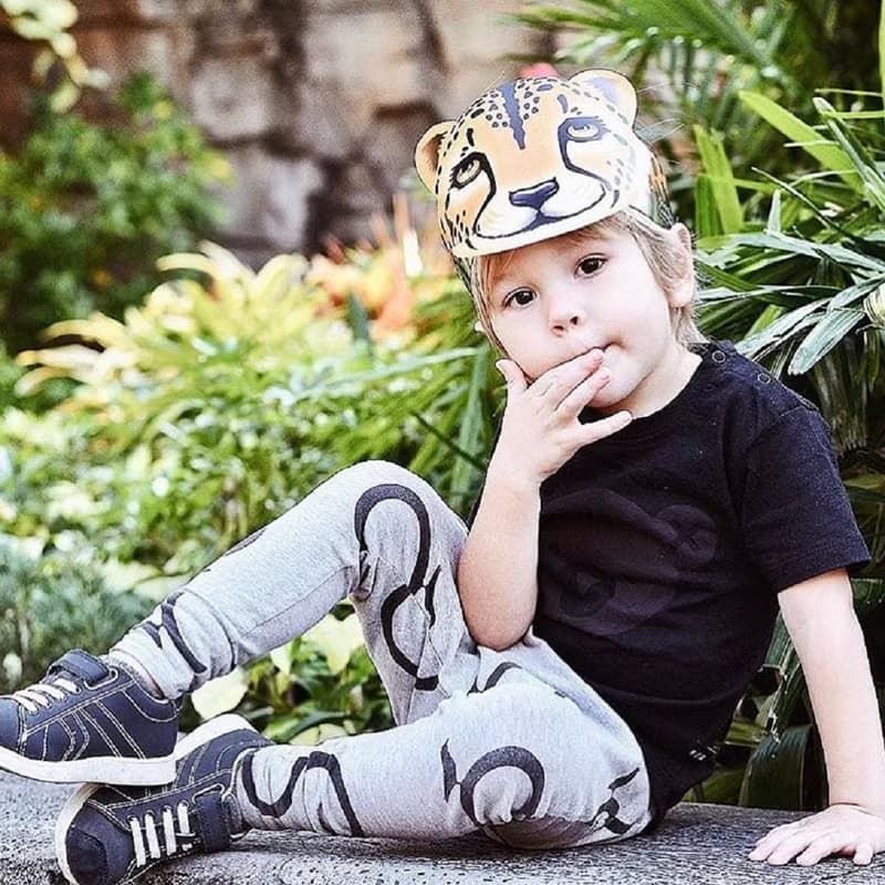Moi Kids 冰島有機棉童裝哈倫長褲6M至8歲灰色