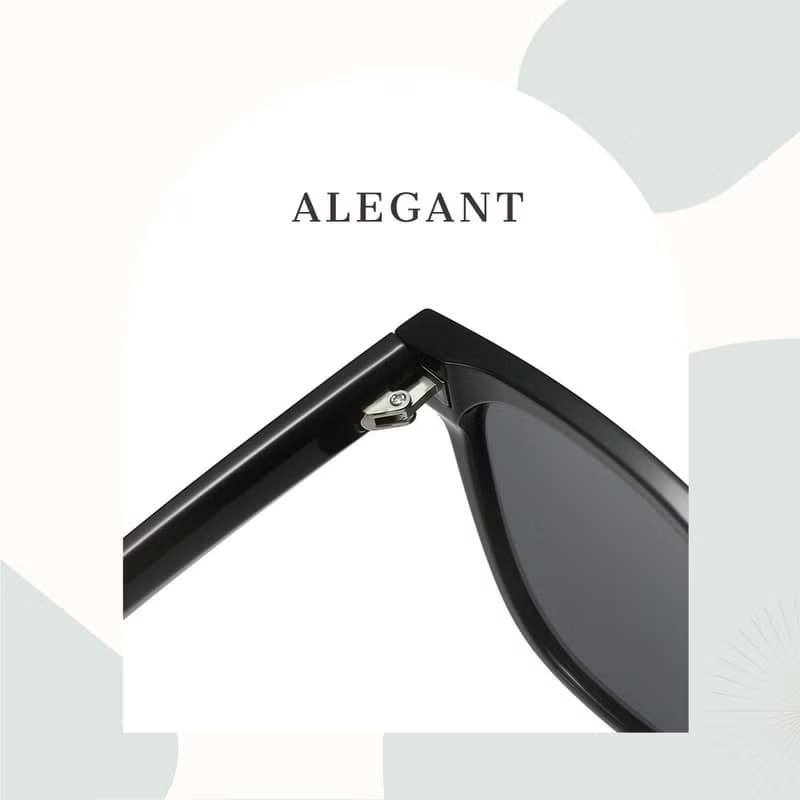 光影的灰月星曲│極簡時尚獵鷹黑TR90偏光墨鏡│UV400太陽眼鏡