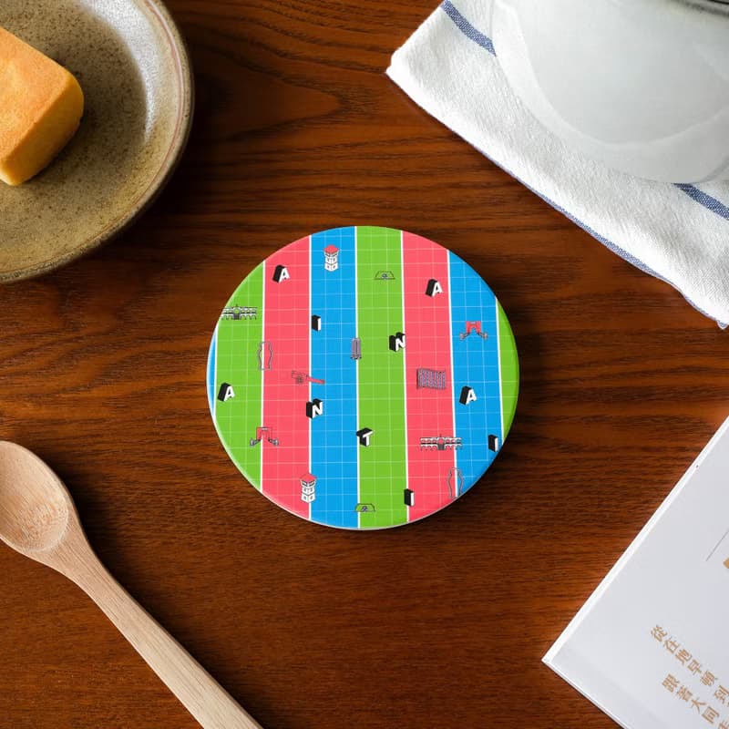 【錦源興】茄芷袋陶瓷吸水杯墊 l 底部防滑 鶯歌陶瓷製 禮物 新居