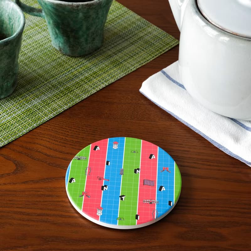 【錦源興】茄芷袋陶瓷吸水杯墊 l 底部防滑 鶯歌陶瓷製 禮物 新居