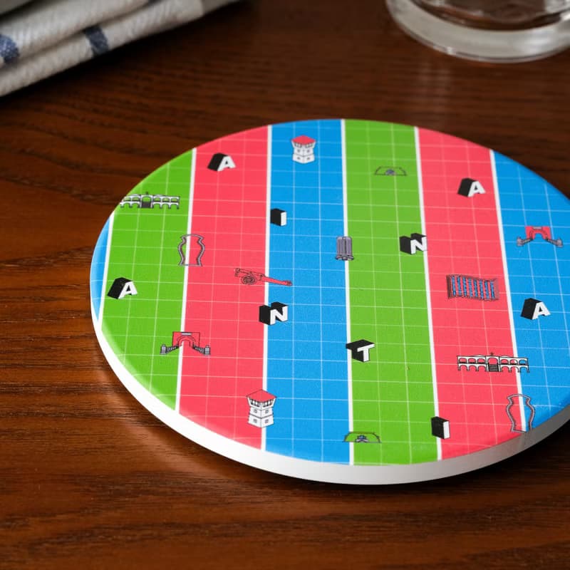 【錦源興】茄芷袋陶瓷吸水杯墊 l 底部防滑 鶯歌陶瓷製 禮物 新居