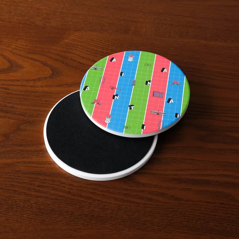 【錦源興】茄芷袋陶瓷吸水杯墊 l 底部防滑 鶯歌陶瓷製 禮物 新居