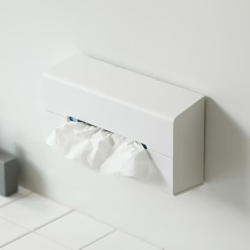 日本ideaco 加深型ABS壁掛/桌上兩用面紙架-多色可選