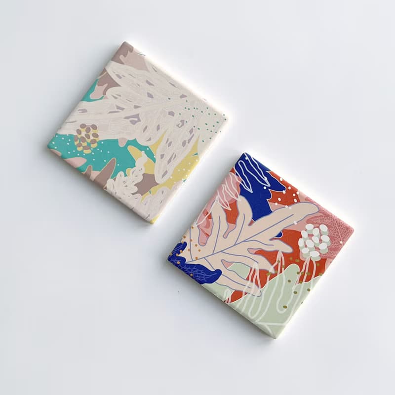 蕨色陶瓷杯墊2.0 - 崖薑蕨/熱情款 | 杯墊 吸水杯墊 陶瓷 隔熱墊