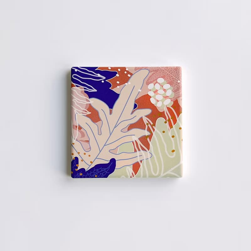 蕨色陶瓷杯墊2.0 - 崖薑蕨/熱情款 | 杯墊 吸水杯墊 陶瓷 隔熱墊