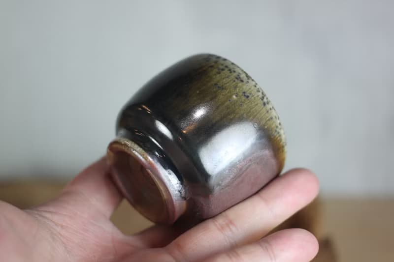 【送禮好物】80ml 柴燒 天目釉 手拉坯茶杯 鶯歌名家葉敏祥手作