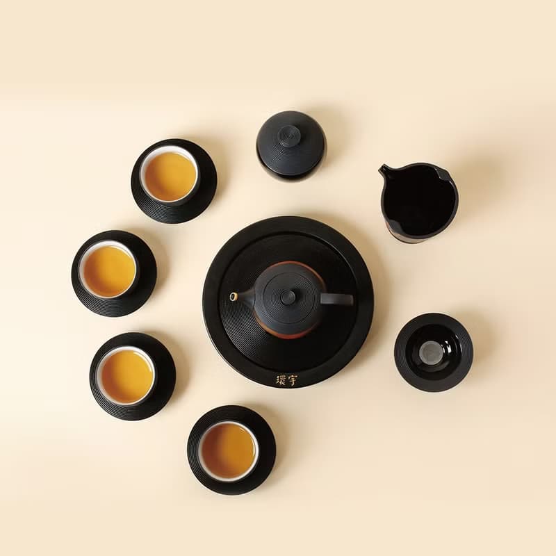陸寶 星河環宇茶禮 1壺4杯+茶盤+茶葉罐 茶具組