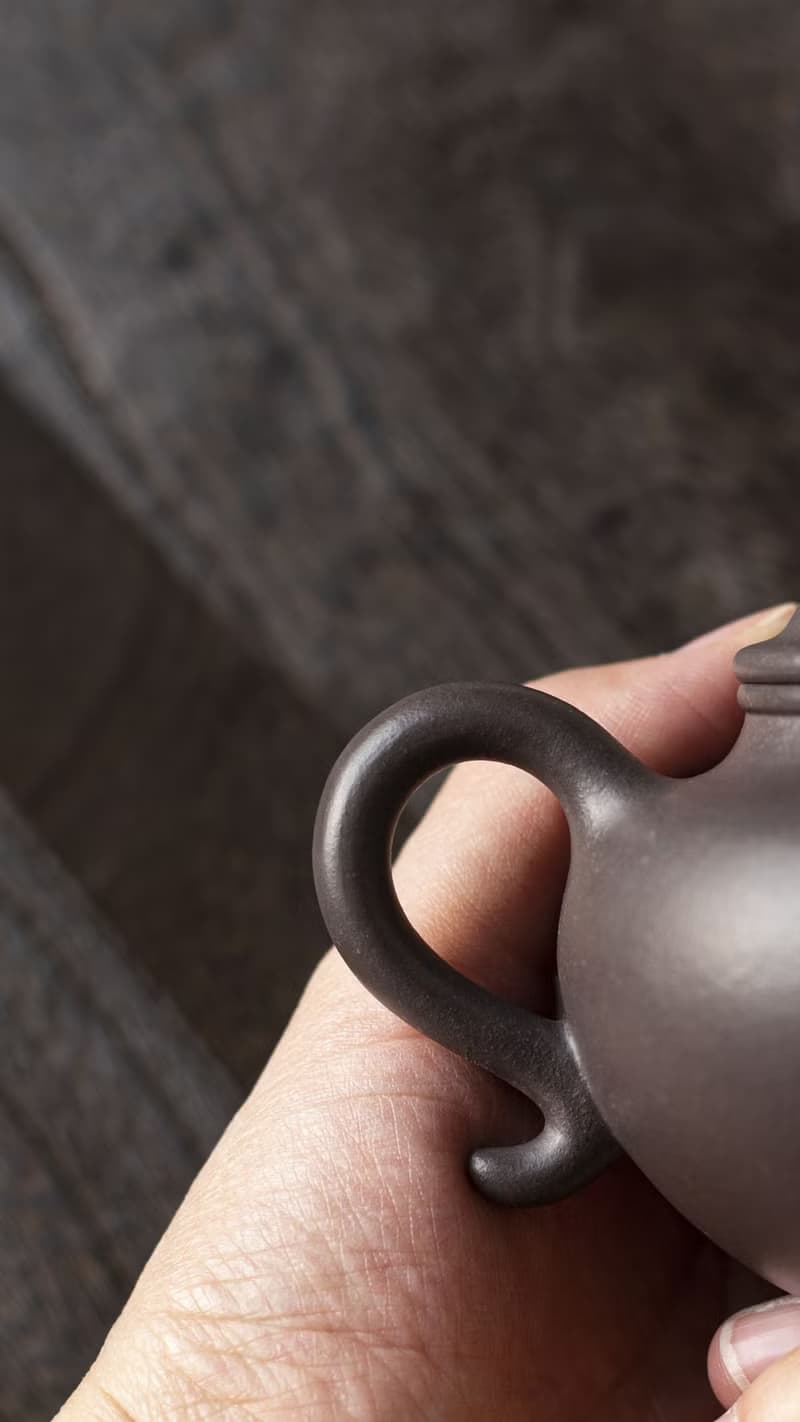 送禮紫砂壺茶壺莲子 慕古款 240cc 原矿极品天青料 正宗润泽 器型