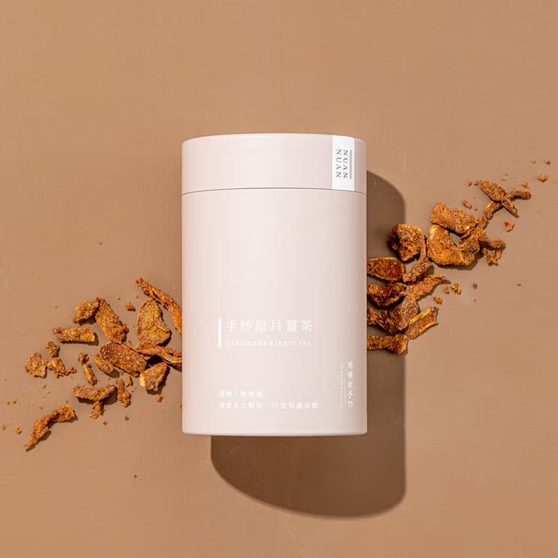 減糖薑茶【手炒原片薑茶270g送禮組】附質感提袋 黑糖